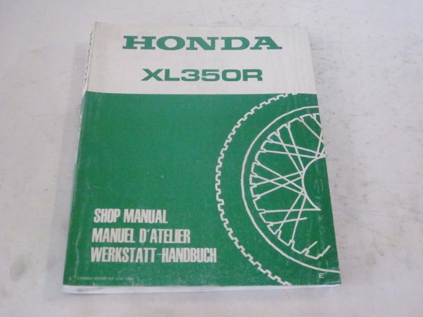 Picture of Werkstatthandbuch Shop Manual XL 350R  67KL300