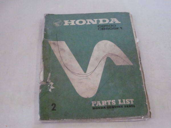 Picture of Parts List Honda CB 500, K1/ gebraucht /Stand 1973