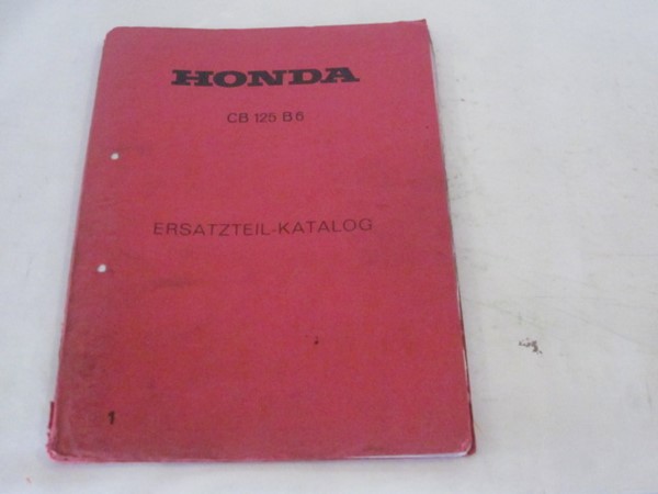 Picture of Ersatzteile-Katalog Honda CB 125 B6/ gebraucht /___________________________