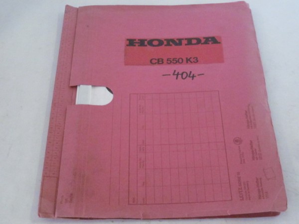Picture of Ersatzteile-Katalog Honda CB 550 K3/ gebraucht /___________________________