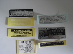 Zeige Details für Aufkleberset CB 750 Four Bild von Aufkleberset CB 750 Four