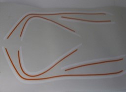 Show details for Tankdecor orange für Grün und Rot CB 350 Four Picture of Tankdecor orange für Grün und Rot CB 350 Four