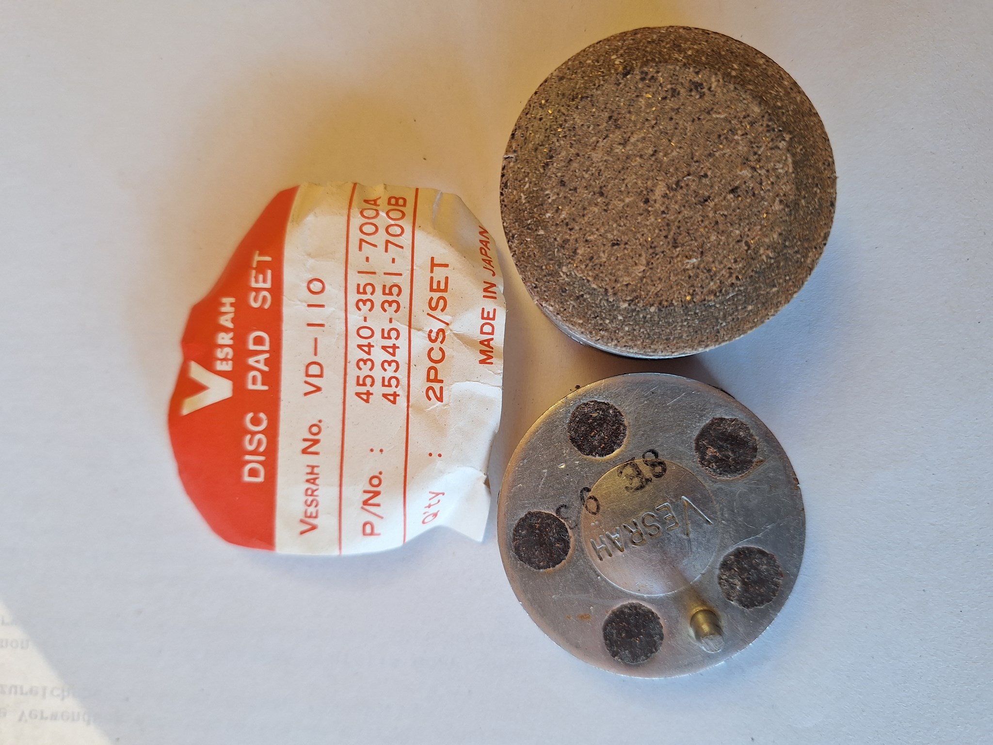 Bild von Honda  CB125B6 CB200 Bremsklötze Satz Vesrah