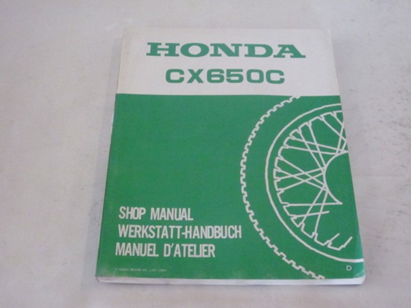 Picture of Werkstatthandbuch Shop Manual CX 650C  67ME200Z