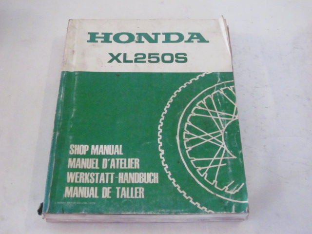 Bild von Werkstatthandbuch Shop Manual XL 250S  6642800