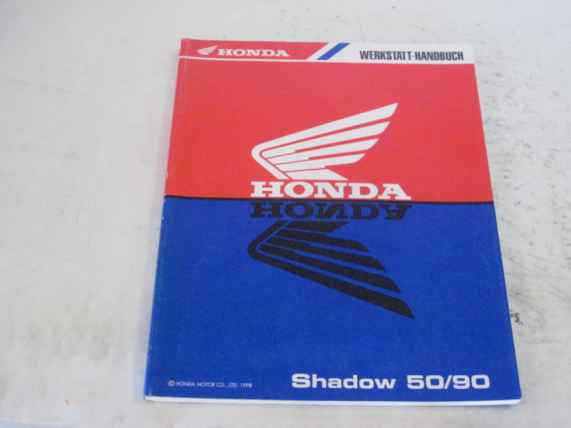 Bild von Werkstatt-Handbuch Honda Shadow 50 / 90/ gebraucht /Stand 1998