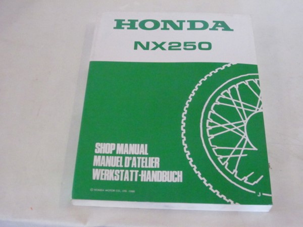 Picture of Werkstatthandbuch Shop Manual NX 250  67KW300
