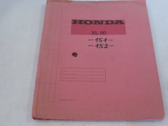 Bild von Ersatzteile-Katalog Honda XL 50 / gebraucht /___________________________