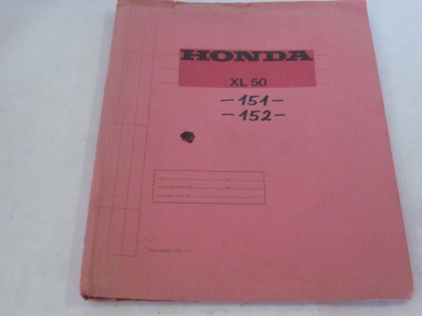 Picture of Ersatzteile-Katalog Honda XL 50 / gebraucht /___________________________
