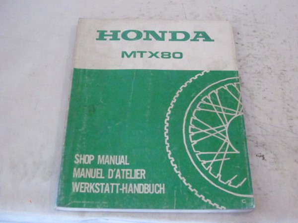 Picture of Werkstatt-Handbuch Honda MTX 80 / gebraucht /Stand 1982