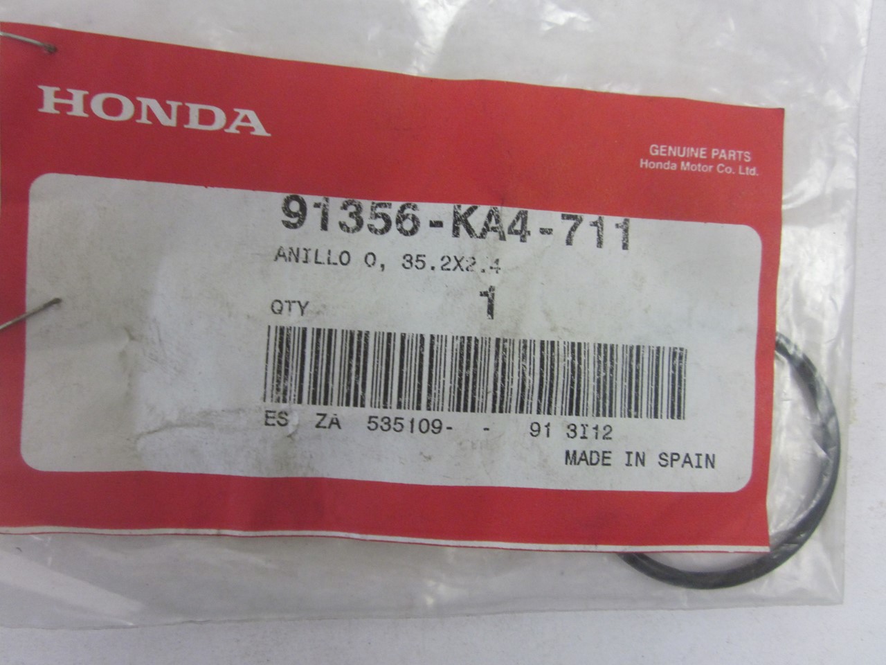 Picture of O-RING 35.2X24   91356-KA4-711   CR 250 RB