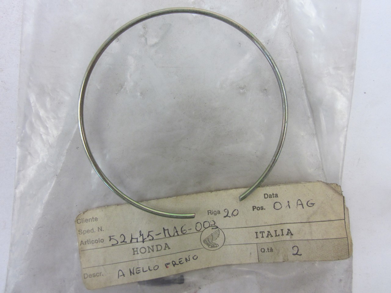Picture of RING   52475-MA6-003   CBX 400 FC