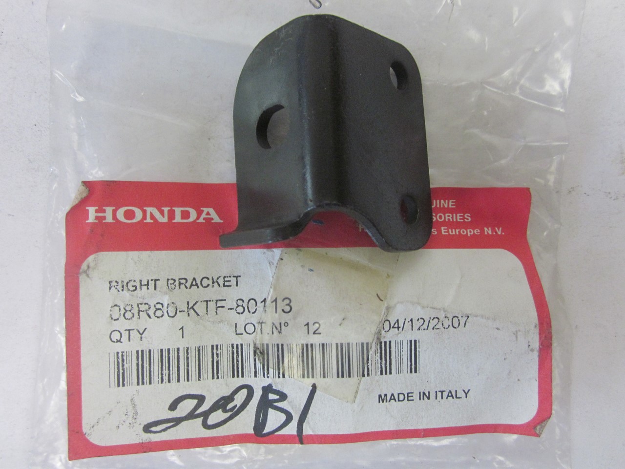 Bild von RIGHT BRACKET   08R80-KTF-80113   PES 125