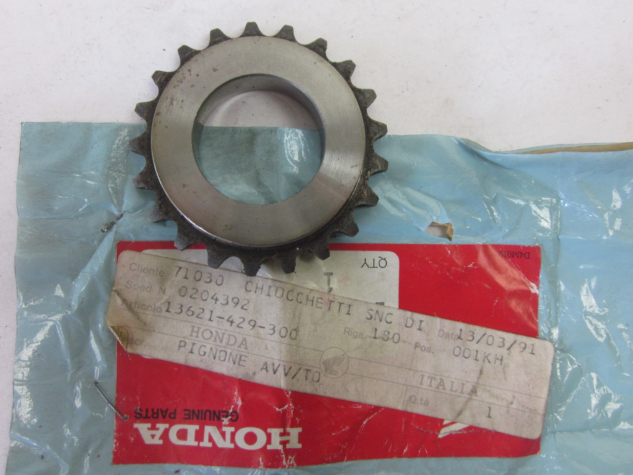 Picture of ANTRIEBSRITZEL   13621-429-300   XR 500 Z / A
