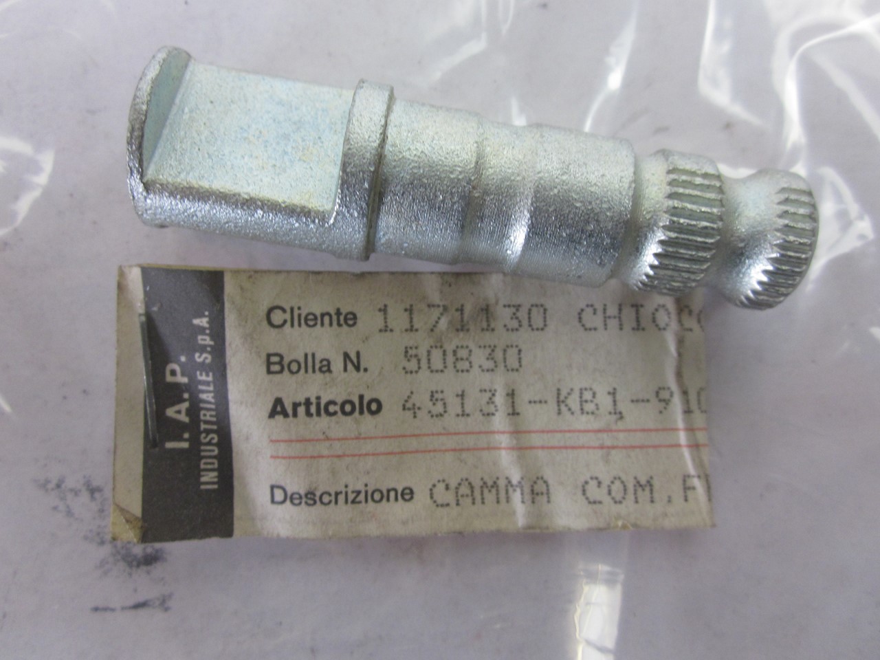 Picture of CAM,FR.BRAKE  45131-KB1-910  XL 125 SB