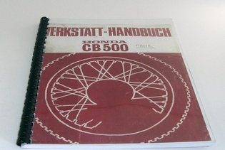 Bild von Werkstatthandbuch Kopie CB 500 Four