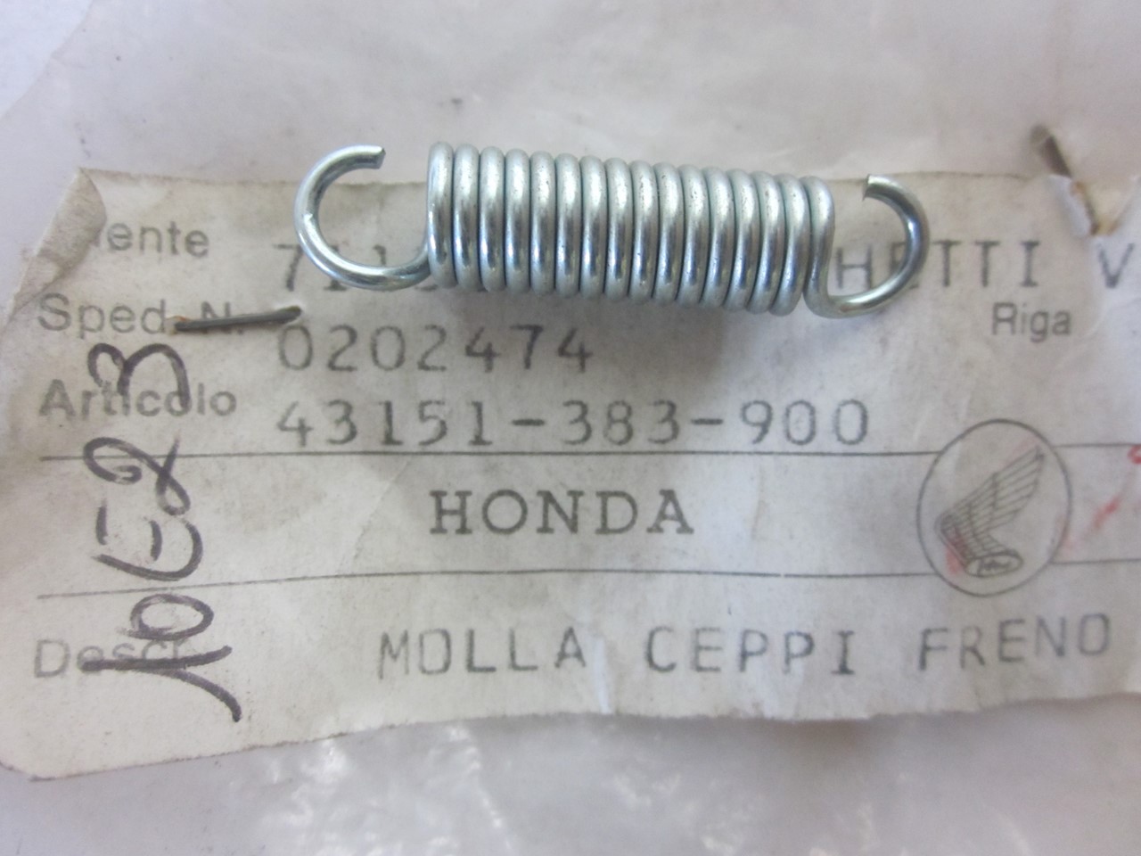 Picture of SPRING,BRAKE SHOE  43151-383-900  CB 125 S2-5