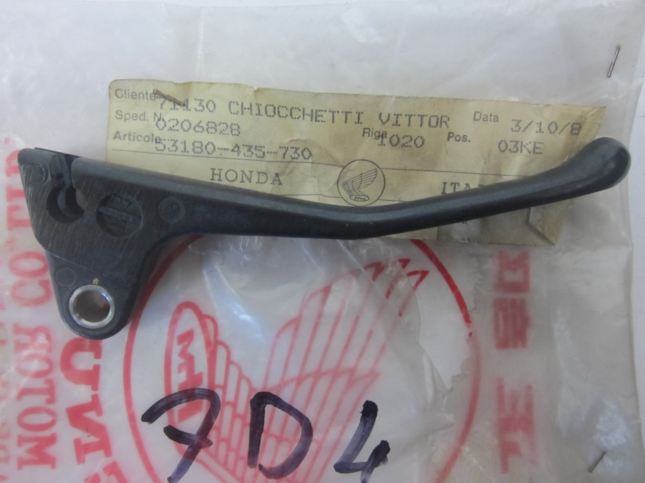 Picture of KUPPLUNGSHEBEL  53180-435-730  XL 500 SZ / SA