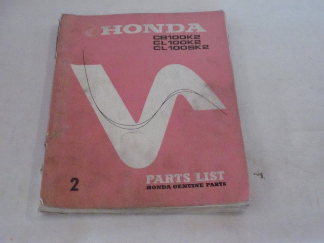 Picture of Parts List Honda CB 100K2 , CL 100K2, CL 100SK2/ gebraucht /Stand 1972