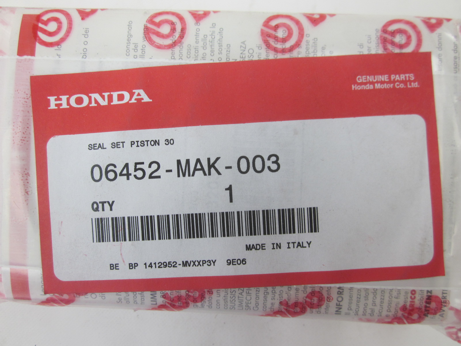 Picture of ABDICHTUNGSSATZ, KOL  06452-MAK-003  XR 650 L