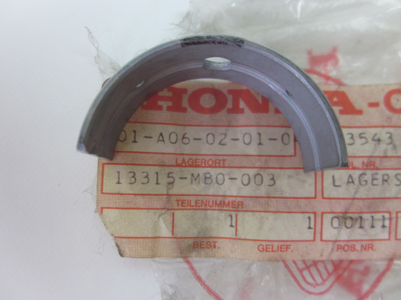 Picture of KURBELWELLENLAGER  13315-MB0-003  VF 750 S