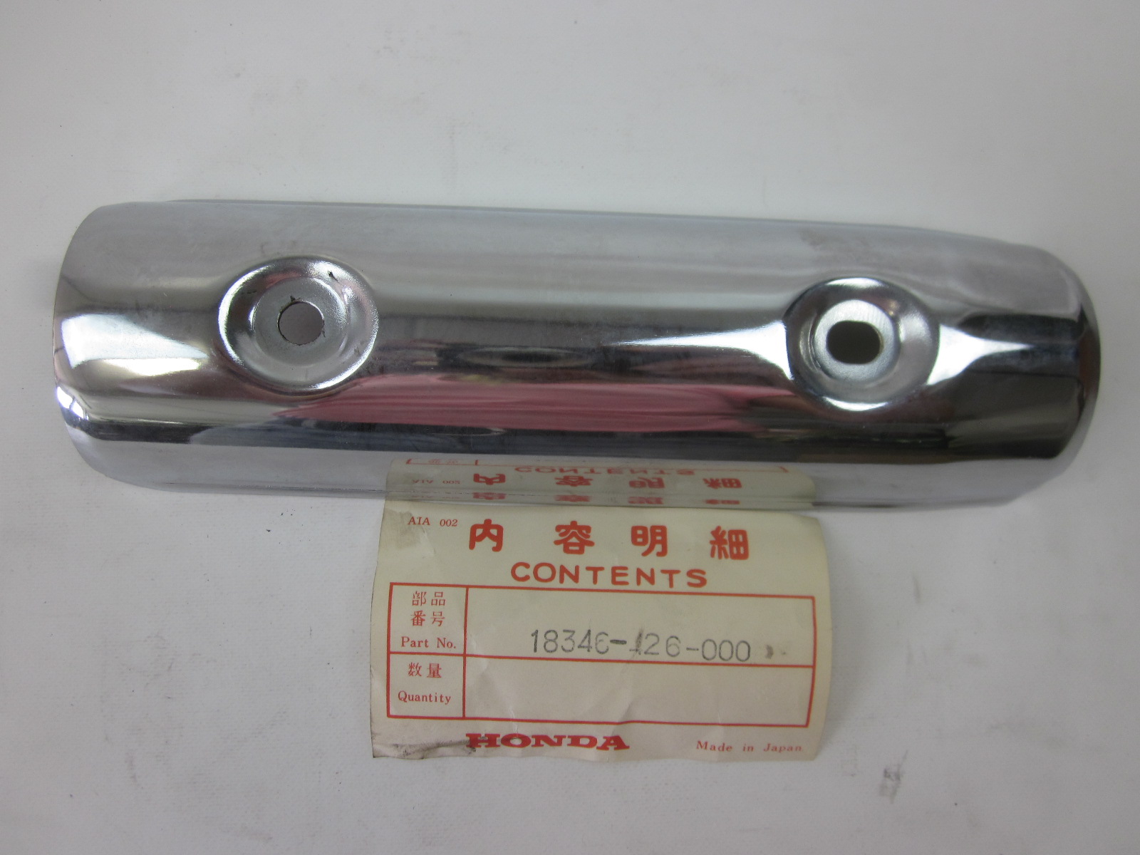 Picture of DECKEL AUSPUFF  18346-426-000  CB 650