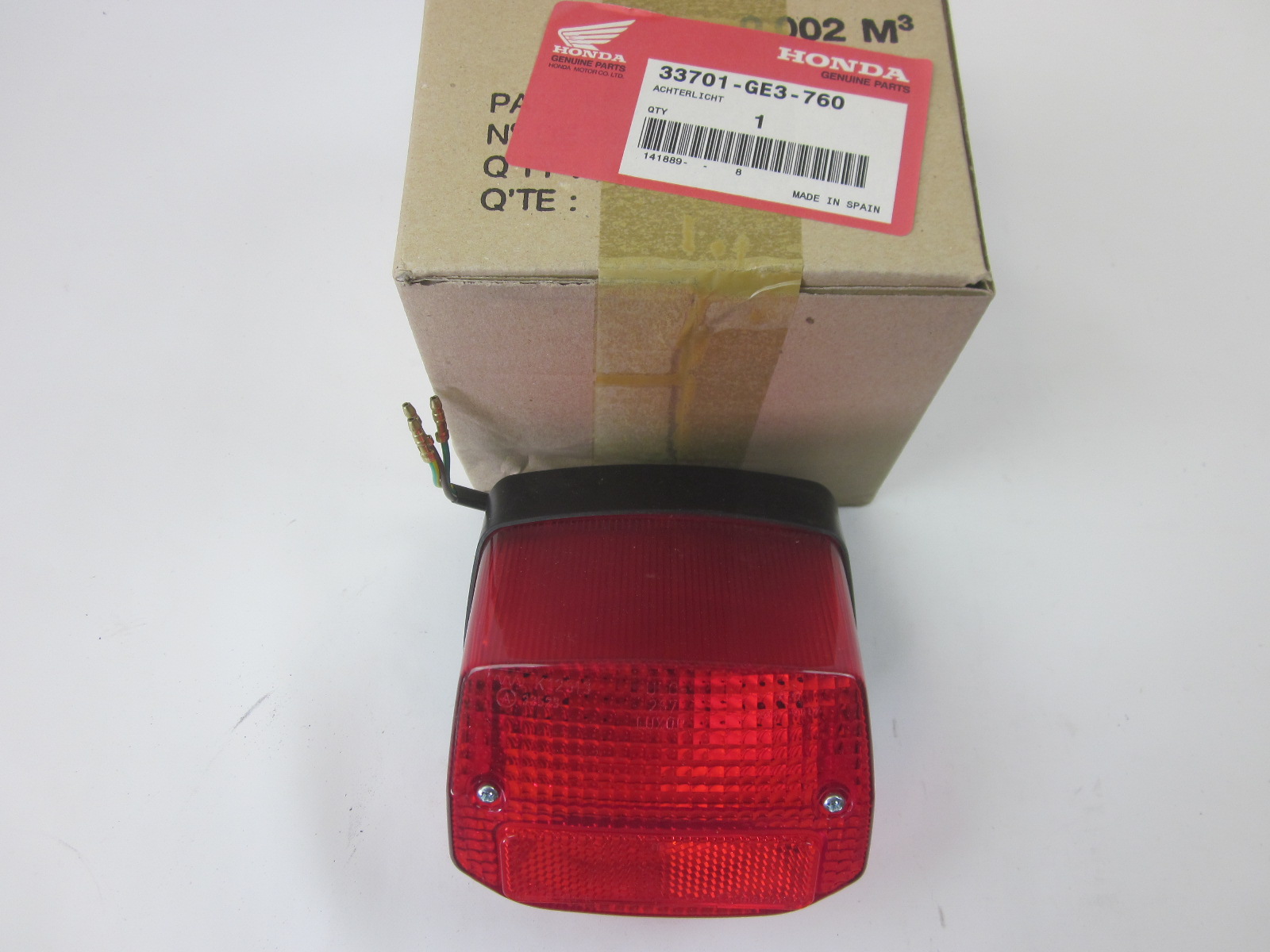 Bild von RUECKLICHT  33701-GE3-760  MBX 80 C