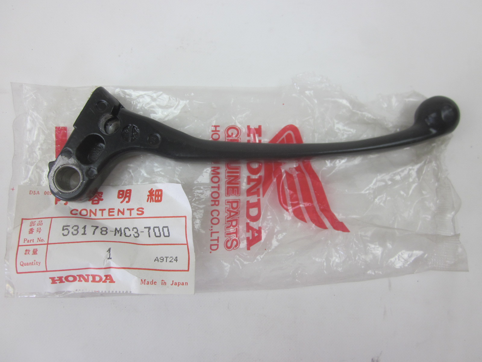 Picture of KUPPLUNGSHEBEL  53178-MC3-700  CB 750 FC