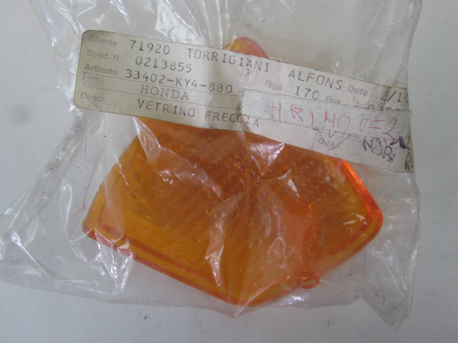 Picture of GLAS, BLINKLEUCHTE  33402-KY4-880  NSR 125 RK