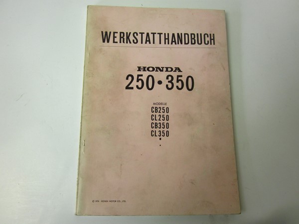 Picture of Werstatthandbuch CB 250 / 350K  642861