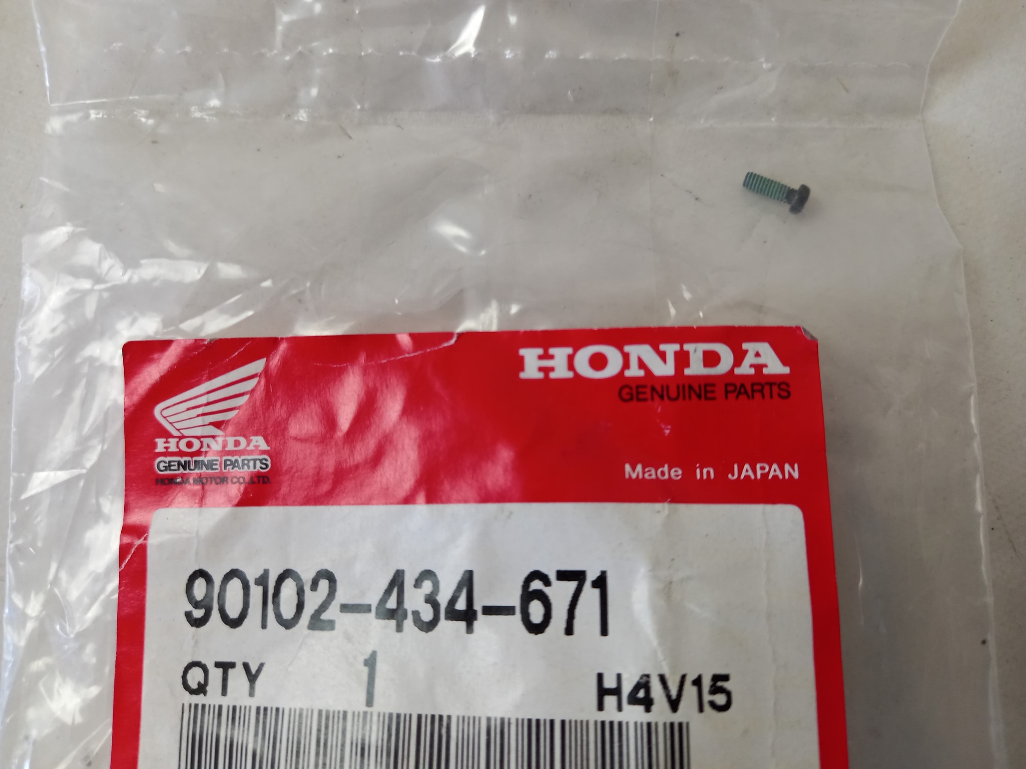 Picture of SCHNEIDSCHRAUBE  90102-434-671 XR 250 Z / A