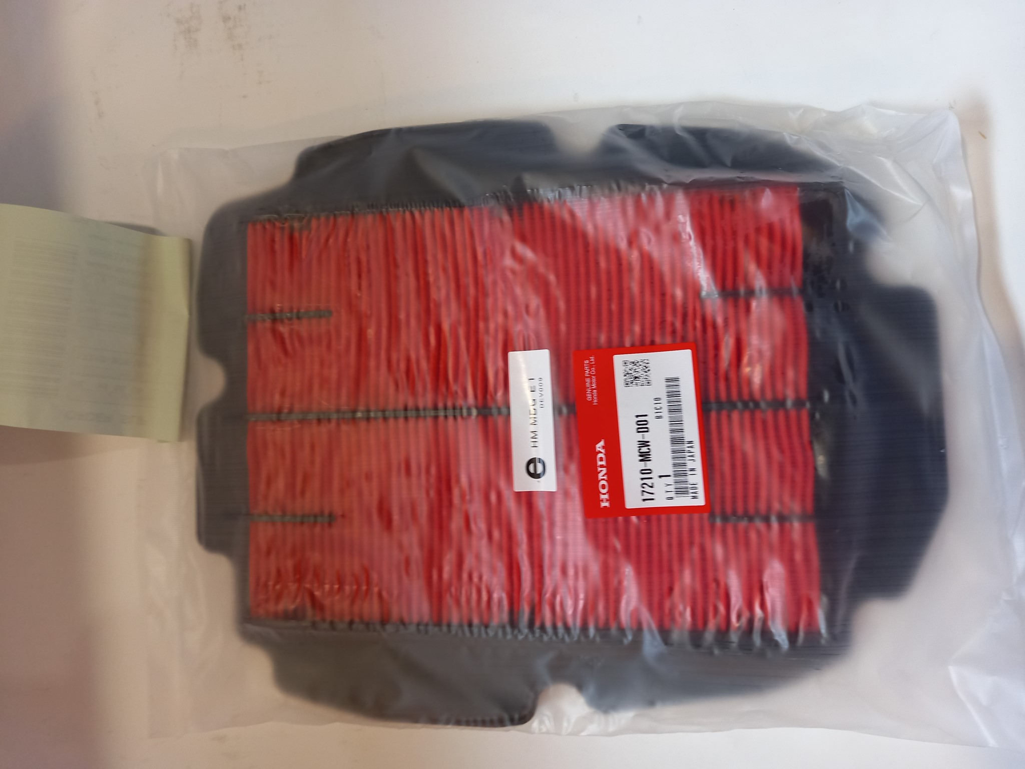 Bild von Honda  EINSATZ, LUFTFILTER  17210-MCW-D01