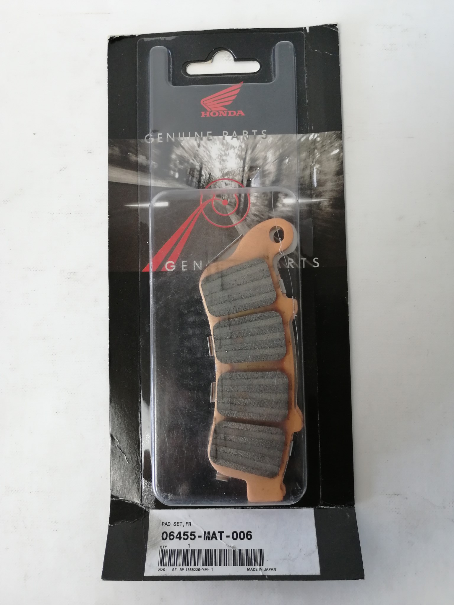 Picture of BREMSBELAG VORNE  CBR1100XX  06455-MAT-006